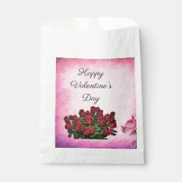 赤いバラの花束 フェイバーバッグ