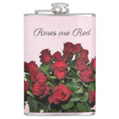 赤いバラの花束 フラスク (正面)