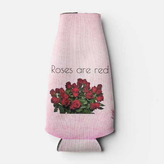 赤いバラの花束 ボトルクーラー (正面)