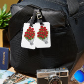 赤いバラの花束 ラゲッジタグ