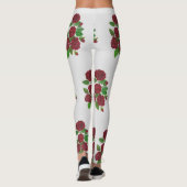 赤いバラの花束 レギンス (裏面)