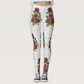 赤いバラの花束 レギンス (正面)