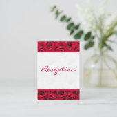 赤いバラの花束 付箋カード エンクロージャーカード (スタンド正面)