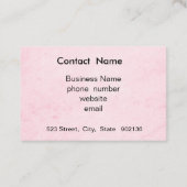 赤いバラの花束 名刺 (裏面)