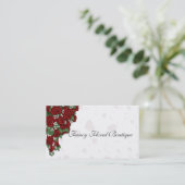 赤いバラの花束 名刺 (スタンド正面)