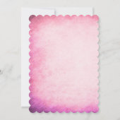 赤いバラの花束 招待状 (裏面)