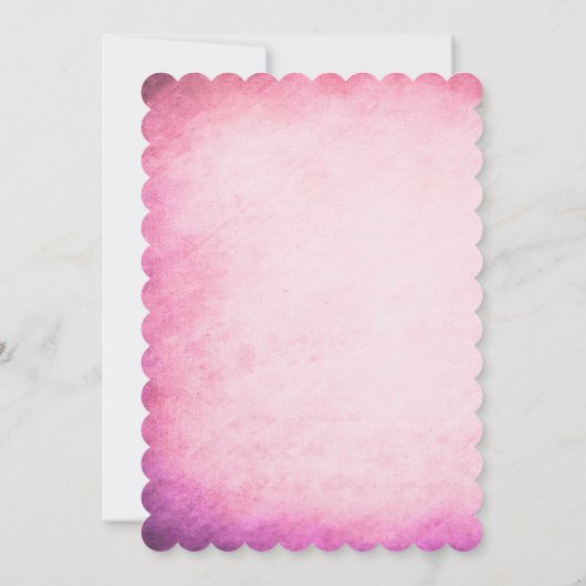 赤いバラの花束 招待状 (裏面)