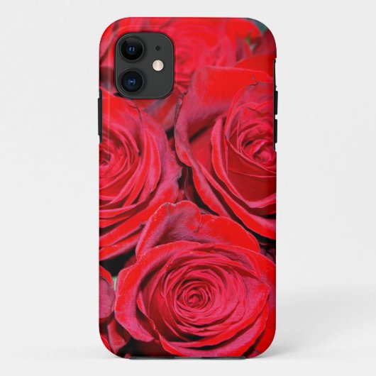 赤いバラの花束 Case-Mate iPhoneケース (裏面)