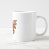 赤いバラの花蝶 ジャンボコーヒーマグカップ (右)