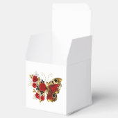 赤いバラの花蝶 フェイバーボックス (オープン)