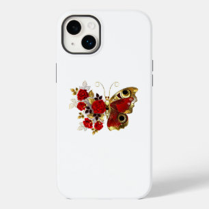赤いバラの花蝶 Case-Mate iPhone 14 PLUSケース