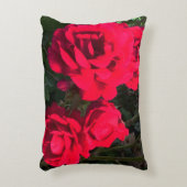 赤いバラの花 アクセントクッション (正面(垂直))