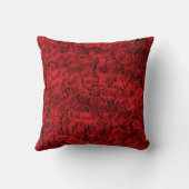 赤いバラの花 クッション (裏面)