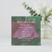 赤いバラの花 招待状 (スタンド正面)