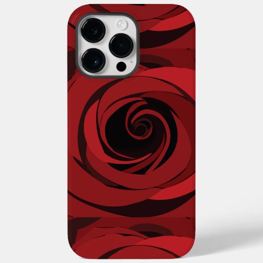 赤いバラの花 Case-Mate iPhoneケース (裏面)