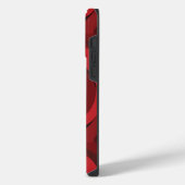 赤いバラの花 iPhoneケース (左側面)