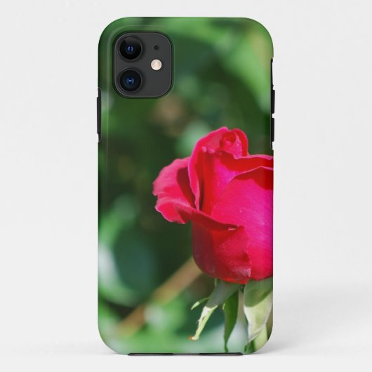 赤いバラの芽 Case-Mate iPhoneケース (裏面)