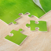 赤いバラの蕾の花の花卉アートパズル ジグソーパズル (側面)