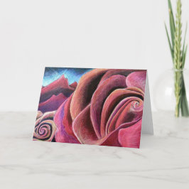 赤いバラの赤山 カード