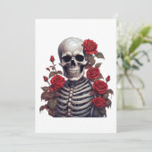 赤いバラの骸骨 招待状 (スタンド正面)