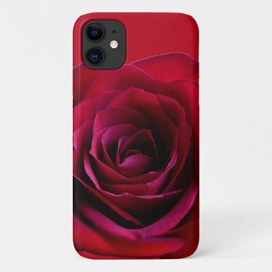 赤いバラのiPhoneケース バラのiPhoneケース Case-Mate iPhoneケース (裏面)