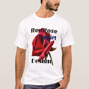 赤いバラのTシャツ Tシャツ
