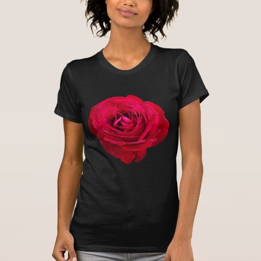 赤いバラのTシャツ Tシャツ (正面)