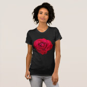 赤いバラのTシャツ Tシャツ (正面フル)