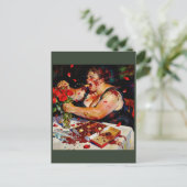 赤いバラへの軽蔑 - 生の怒りの肖像 ポストカード (スタンド正面)