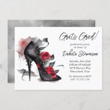 赤いバラを使ったゴシック様式のファッションのスタイレット卒業