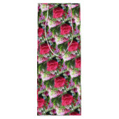 赤いバラを含む花束 ワインギフトバッグ (裏面)