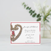 赤いバラを持つケルトハート日付を保存 セーブザデート (スタンド正面)