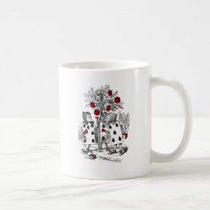 赤いバラを絵を描きます コーヒーマグカップ