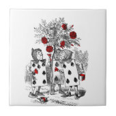 赤いバラを絵を描きます タイル (正面)