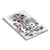 赤いバラを絵を描きます ノートブック (右側)