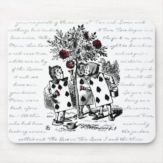 赤いバラを絵を描きます マウスパッド (正面)