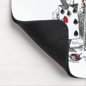 赤いバラを絵を描きます マウスパッド (コーナー)