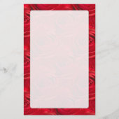 赤いバラパターンの抽象的な中心 便箋 (正面)
