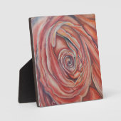 赤いバラ中央 フォトプラーク (正面)