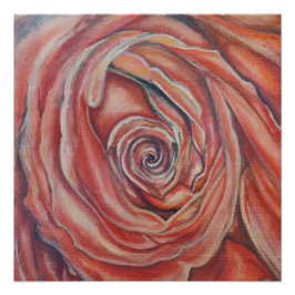 赤いバラ中央 ポスター