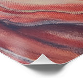 赤いバラ中央 ポスター (コーナー)