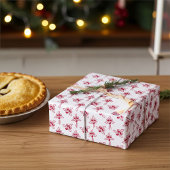 赤いバラ楽しい花エレガント柄 ラッピングペーパーシート