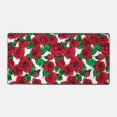 赤いバラ模様 デスクマット (正面)