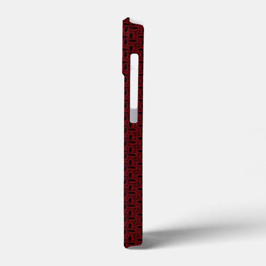 赤いバラ模様 Case-Mate iPhoneケース (裏面 / 左)