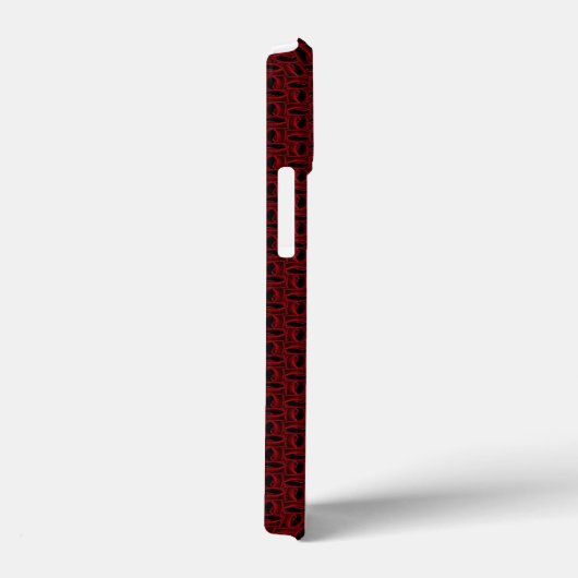 赤いバラ模様 Case-Mate iPhoneケース (裏面 / 右)