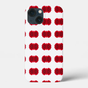 赤いバラ模様 iPhone 13 MINIケース
