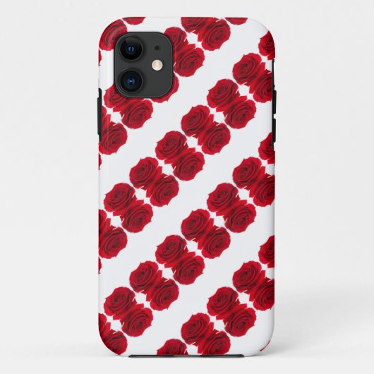 赤いバラ模様 Case-Mate iPhoneケース (裏面)