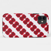 赤いバラ模様 Case-Mate iPhoneケース (裏面(横))