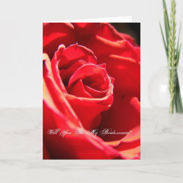 赤いバラ私の花嫁になってくれない？ 招待状