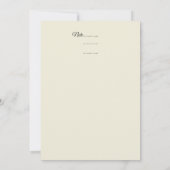 赤いバラ結婚の花束ブライダルシャワー 招待状 (裏面)